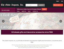Tablet Screenshot of globeimports.com